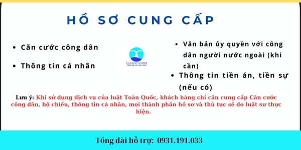 Dịch vụ xin cấp phiếu lý lịch tư pháp trên toàn quốc