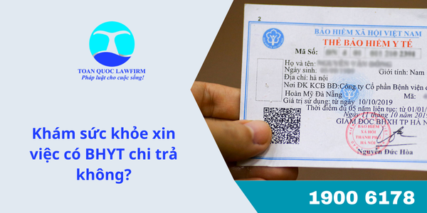 Khám sức khỏe xin việc có BHYT chi trả không