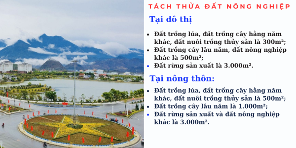 diện tích tách thửa đất tại Lai Châu mới nhất