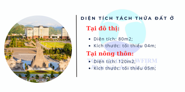 diện tích tách thửa đất tại Lai Châu