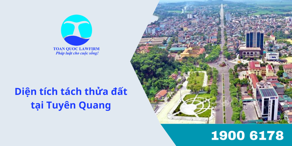 Diện tích tách thửa đất tại Tuyên Quang