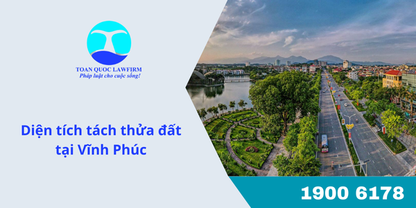 diện tích tách thửa đất tại Vĩnh Phúc