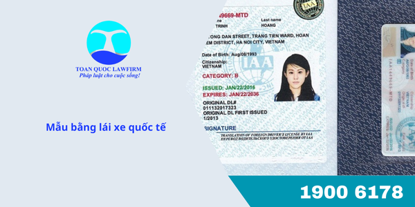 Mẫu bằng lái xe quốc tế