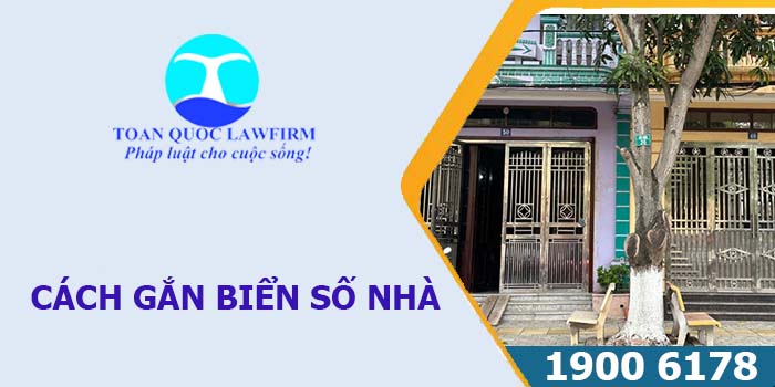 Cách gắn biển số nhà