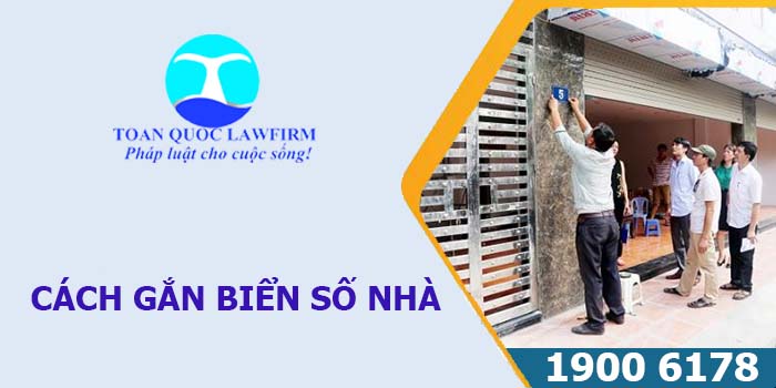 Cách gắn biển số nhà