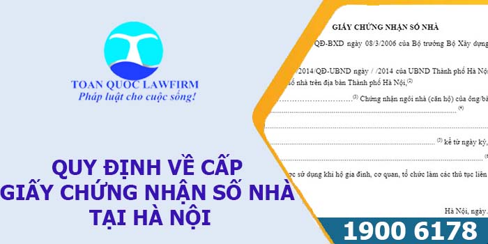 Quy định về cấp Giấy chứng nhận số nhà tại Hà Nội